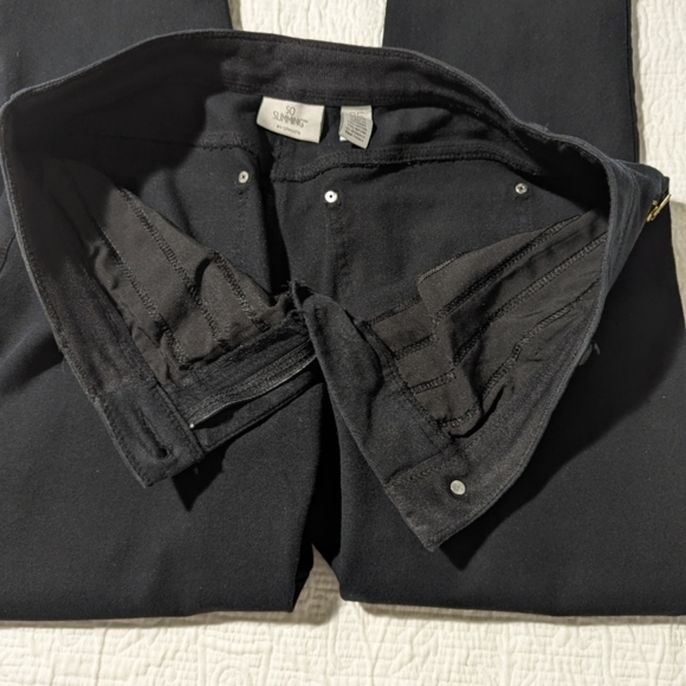 Chico's So Slimming Stretch Ankle/Cropped‎ Pant Black Size 0.5 (Sm 6) - Picture 12 of 15